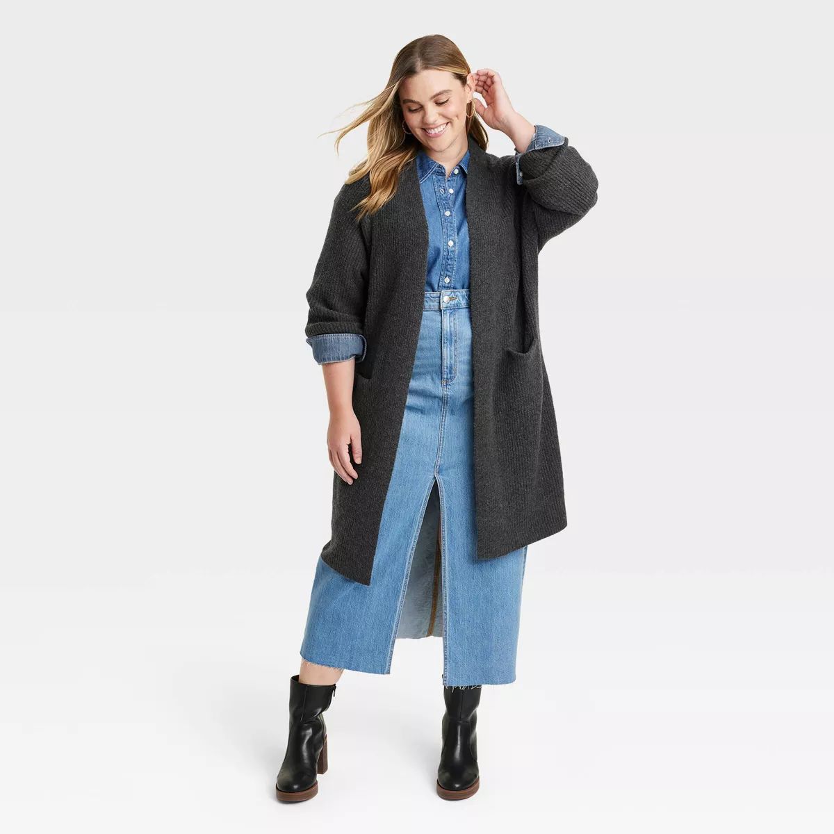 Women's Cashmere-Like Long Layering Cardigan - Universal Thread™ | Target