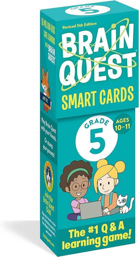 Brain Quest 5th Grade Smart Cards Revised 5th Edition (Brain Quest Smart Cards) | Amazon (US)