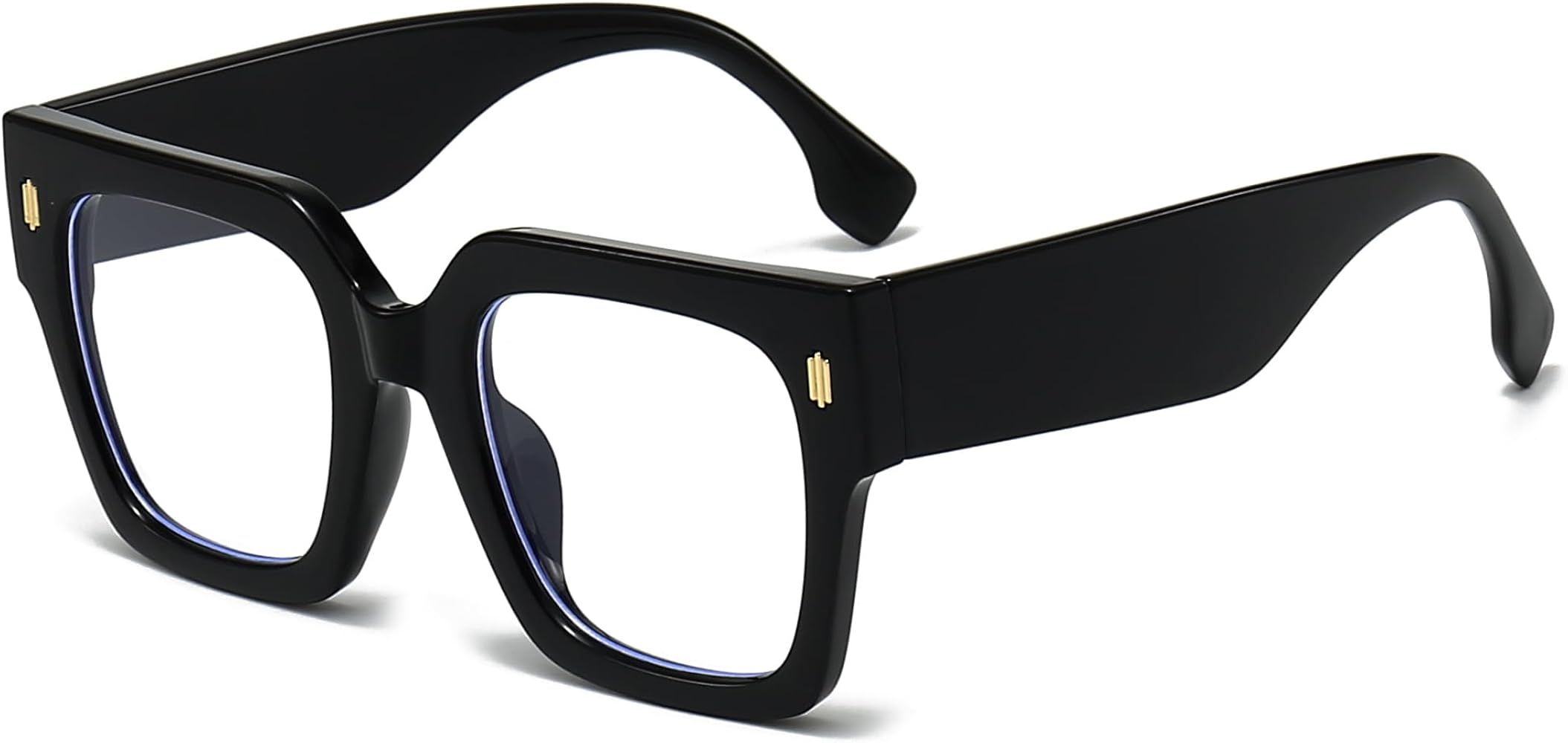 Fashion Oversized Blue Light Blocking Glasses for Women Men Trendy Big Square Frame Computer Eyeg... | Amazon (US)