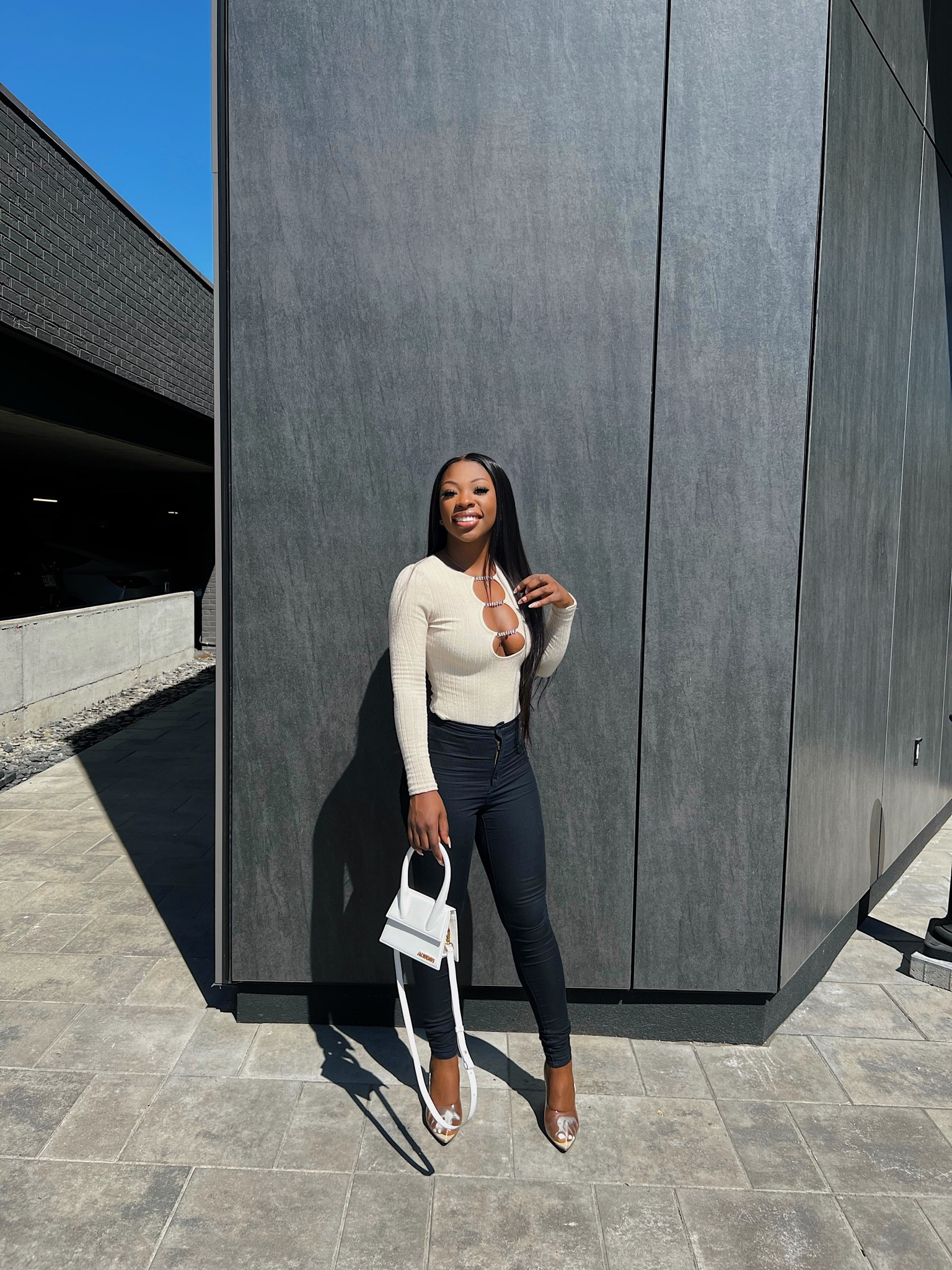 Going out outfit 🤍 perfect outfit for a date night or girls night.

Beige top, bodysuit, clear heels, c’est pump, Trendy fashion, fashion ideas, ootd, Pinterest fashion, spring fashion, spring look, minimal outfit, outfit inspo, neutral aesthetic, neutral look, effortless chic, minimal aesthetic, Pinterest inspo, Pinterest ideas, white bag, jacquemus

#LTKstyletip #LTKunder50 #LTKunder100
