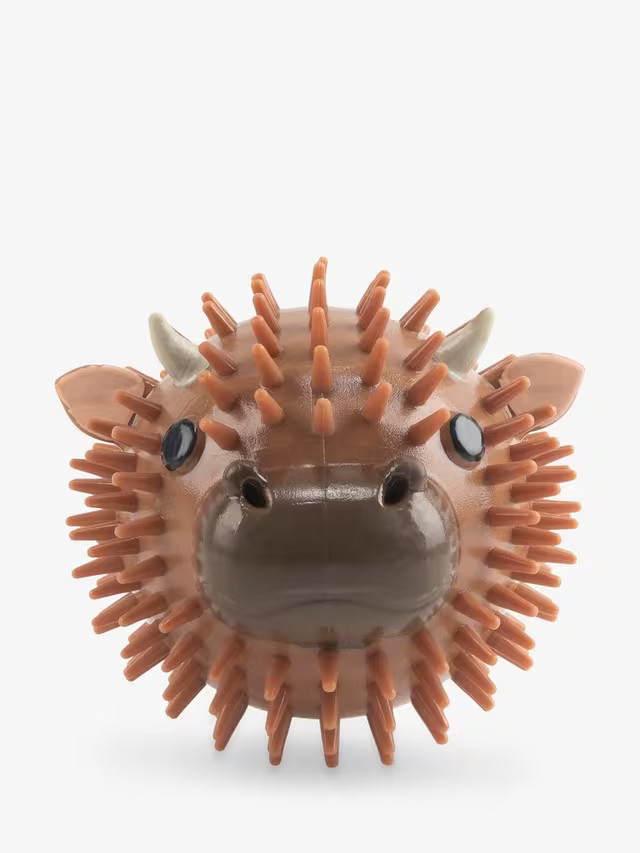 KikkerlandKobe Highland Cow Dog Ball, Brown | John Lewis (UK)