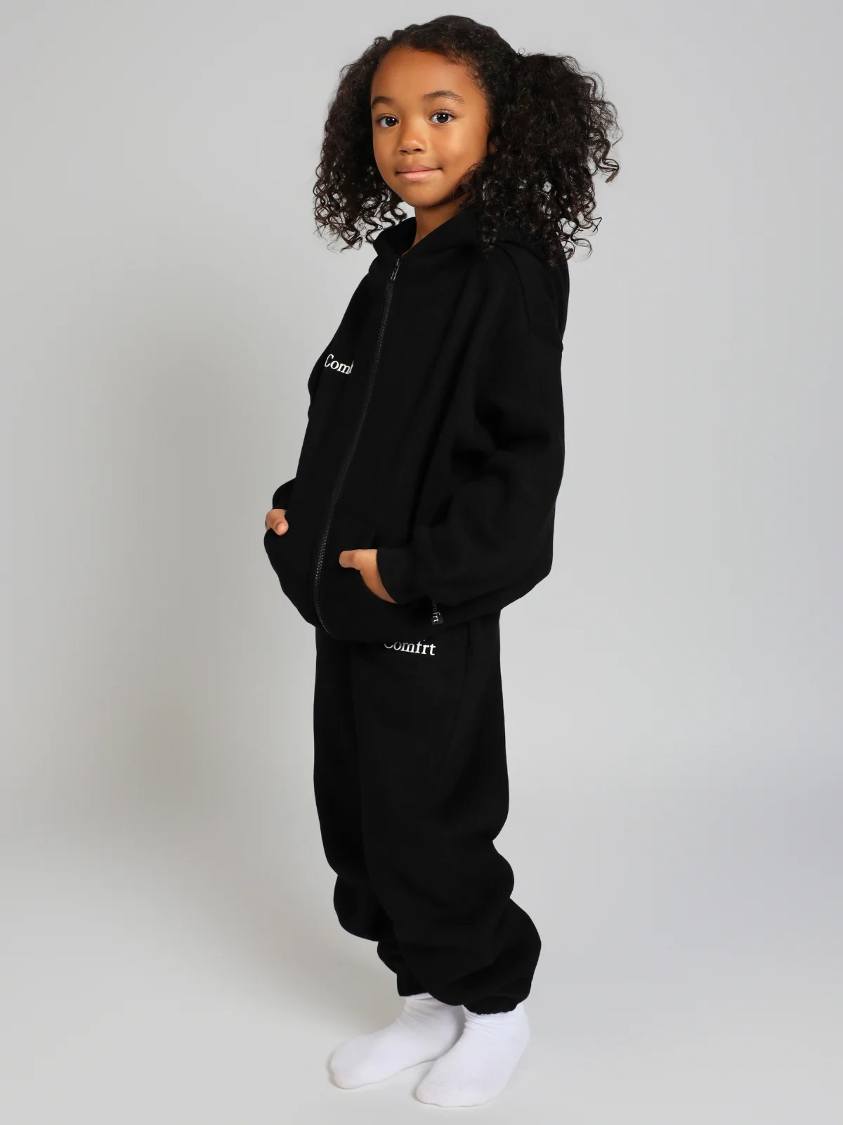 Comfrt Cloud Kids Sweatpants | Midnight | Black | Oversized | XS | Comfrt