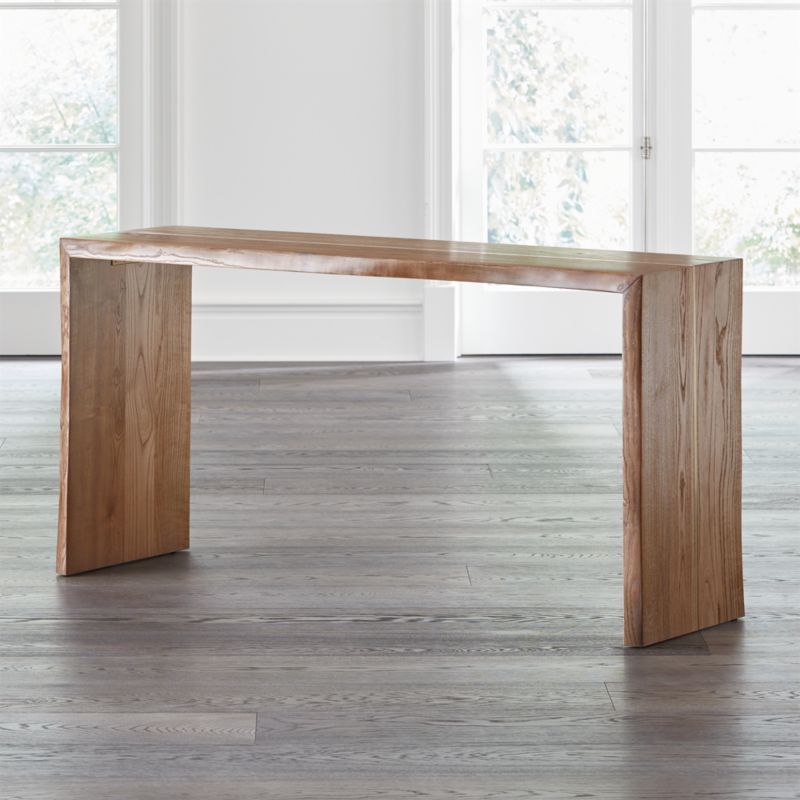 Montana 60x18 Live Edge Console Table + Reviews | Crate and Barrel | Crate & Barrel