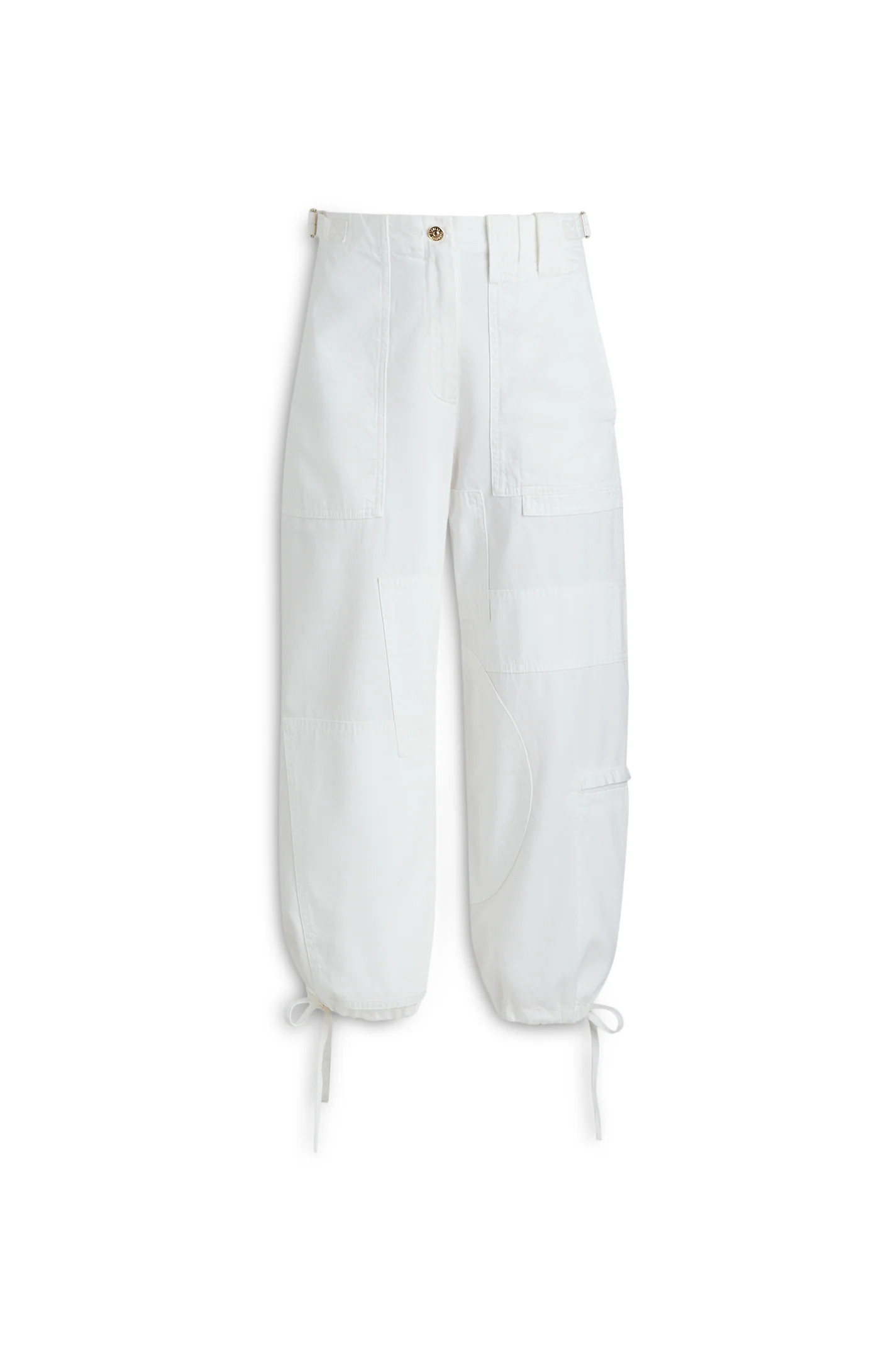DENIM CROPPED CARGO JEAN - WHITE.8 - Scanlan Theodore | Scanlan Theodore