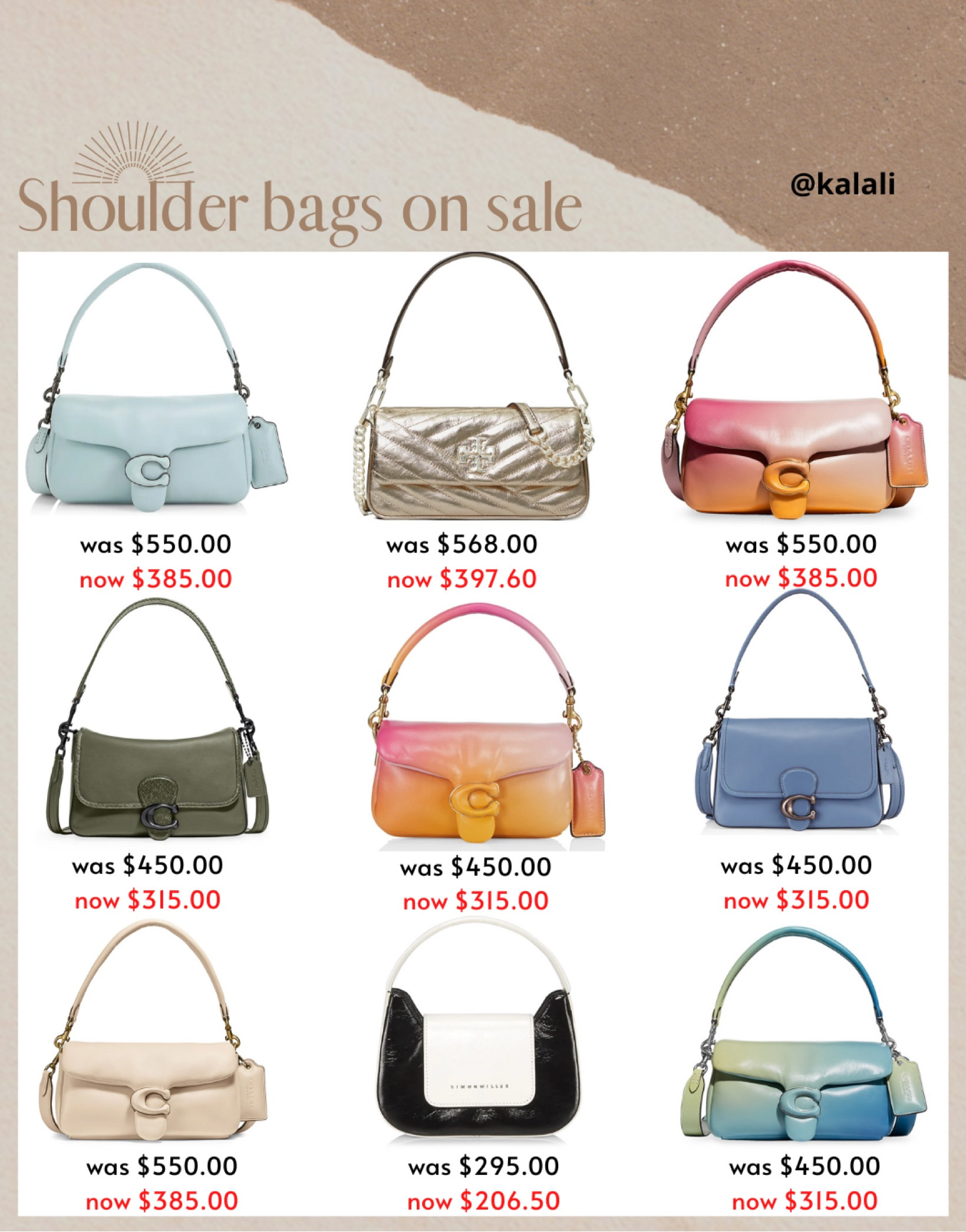 Very stylish shoulder bags for sale including coach , tory burch under $400 
.
.
.
.
#purse
#purses
#bag
#bags
##shoulderbags
#coach
#toryburch
#coachbags
#designer
#designerbags
#designerpurses
#sale
#ltksale
#ltkbag
#ltkbags


#LTKSale #LTKstyletip #LTKSeasonal