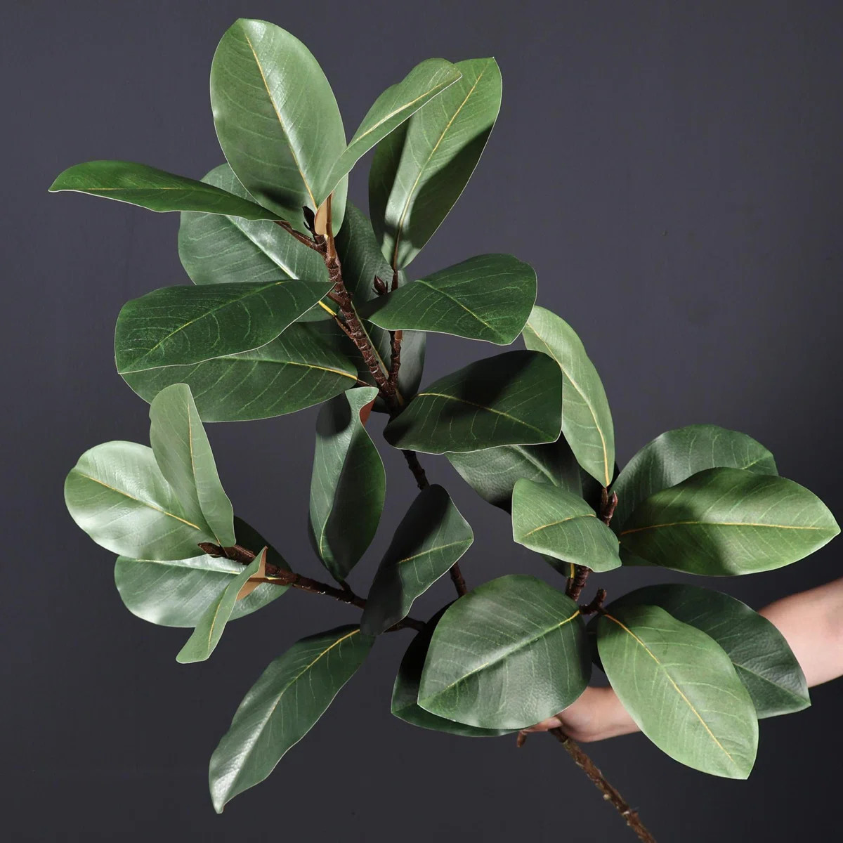 Artificial Green Magnolia Leaf Spray For Vase Filler, Faux Magnolia Branch Stem For Table Centerp... | Wayfair North America