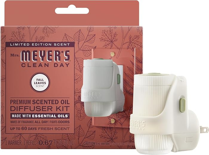 MRS. MEYER'S CLEAN DAY Scented Oil, Fall Leaves, 1 Warmer and Refill | Amazon (US)
