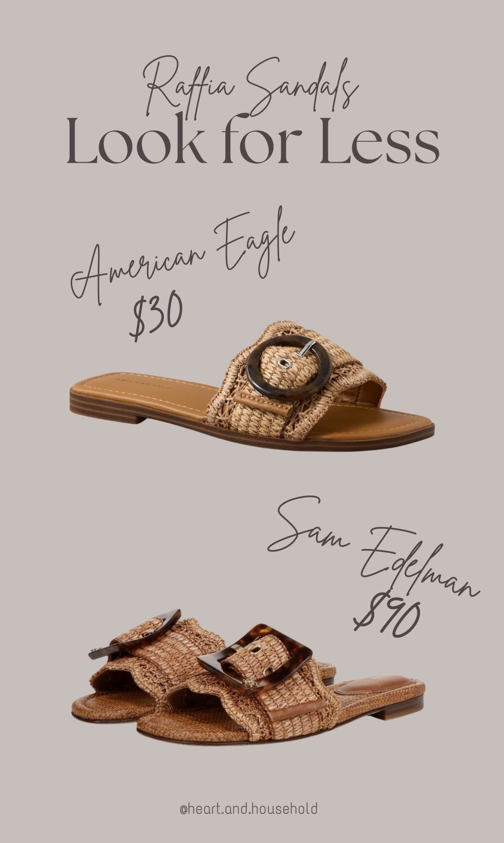 Look for Less: Summer Raffia Sandal Edition 

#LTKStyleTip #LTKFindsUnder50 #LTKWorkwear