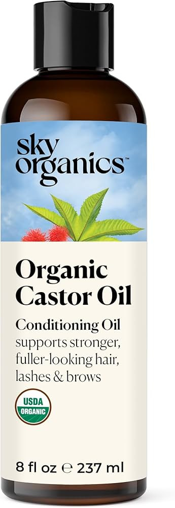 Sky Organics - Castor Oil Organic - Volumizing Hair Oil - Scalp, Lashes, Brows - Pure Castor Oil ... | Amazon (US)