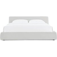 Toby Upholstered Storage Bed Performance Felt-Light Grey / King Size | Eternity Modern