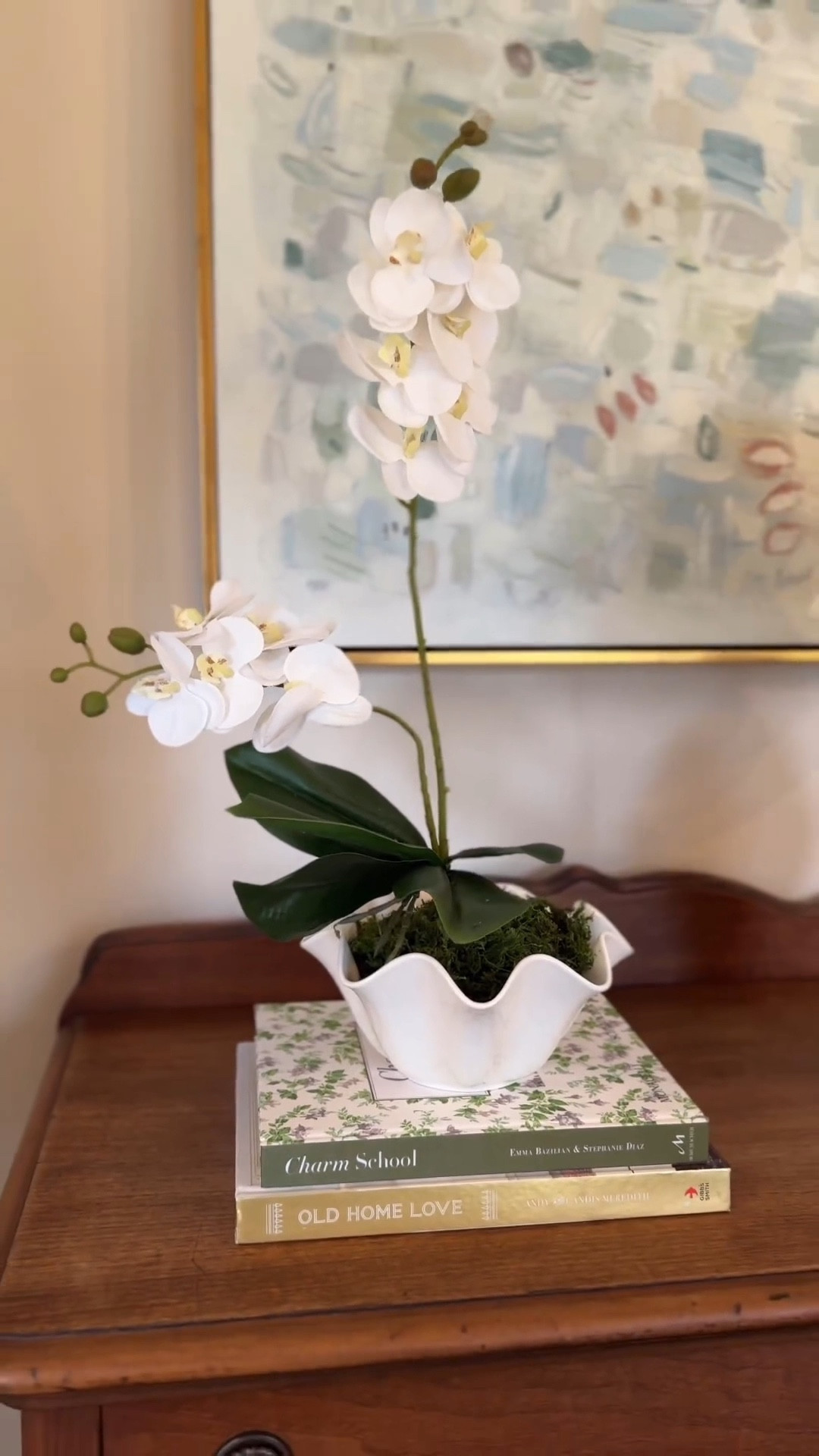 Everything sourced from Amazon!
This wavy bowl 👏🏼  is such a good one and it's just under $35. 

DIY FAUX ORCHID ARRANGEMENT
1. Find some old styrofoam (I had this lying around from an old package) or DryFom. 
2. Cut it down to size
3. I needed to get it secured a little more so I used hot glue
4. Fill in your pot with faux moss
5. DONE & display ✨


Amazon home | Amazon home finds | affordable decor I faux flowers | southern interiors

#LTKhome #LTKstyletip