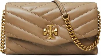 Kira Chevron Quilted Leather Wallet on a Chain | Nordstrom