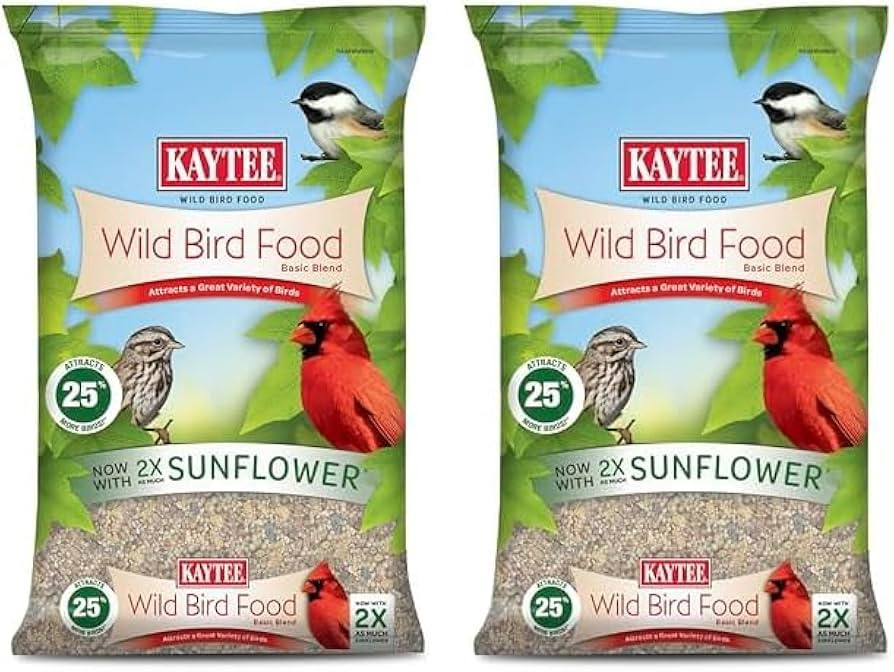 Kaytee Wild Bird Basic Seed, 20lbs (2 Packs of 10lbs) | Amazon (US)