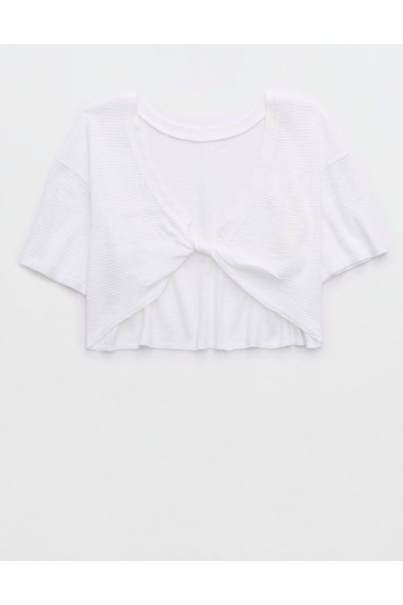 Aerie Waffle Flip Out Reversible T-Shirt | Aerie