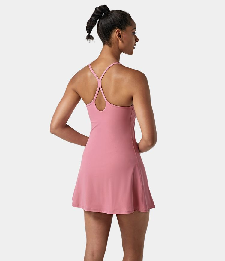 Women’s Everyday Cloudful™ Air Fabric Backless 2-in-1 Cool Touch Activity Dress-Euphoria Air ... | HALARA