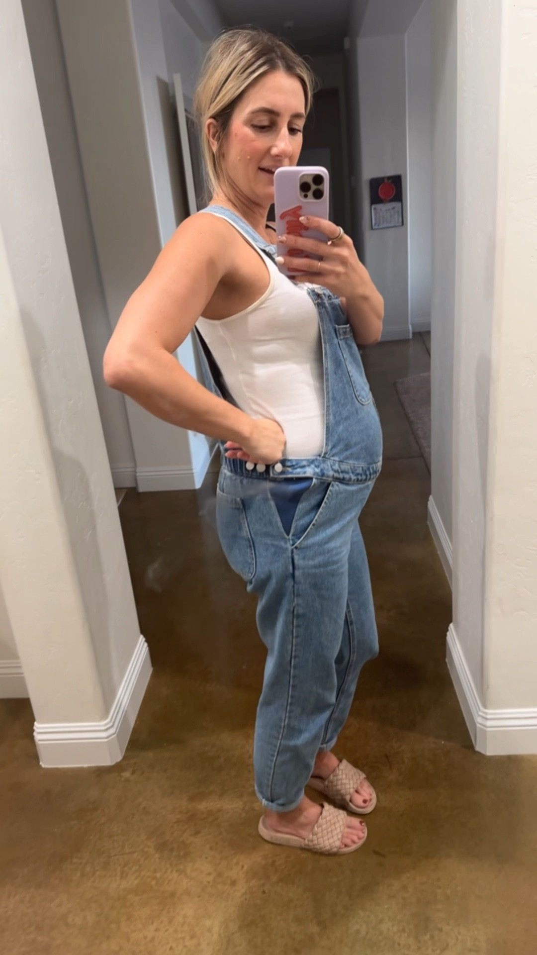 Comfortable but cute maternity overalls! I wore these all day and wasn’t ready to take them off. The denim made me feel supported but not constricted and super flattering for the baby bump! 

#LTKFindsUnder50 #LTKVideo #LTKBump