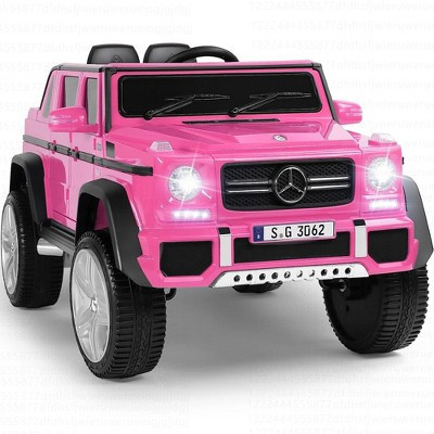 Costway Mercedes Benz 12V Electric Kids Ride On Car RC Remote Control W/Trunk Pink | Target