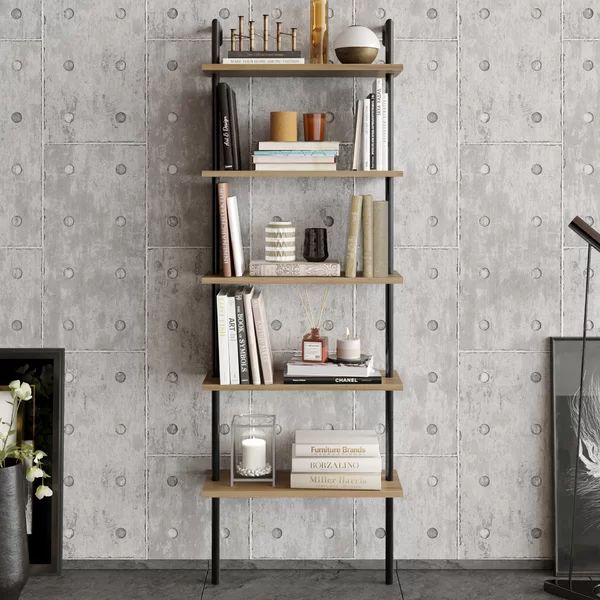 Innis 68.5'' H x 23.6'' W Iron Ladder Bookcase | Wayfair North America