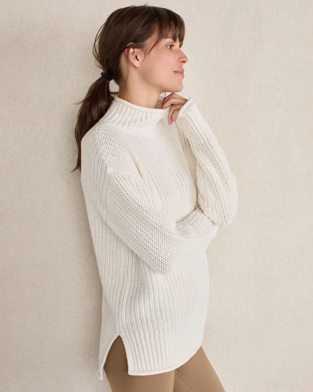 Organic Cotton Roll Neck Sweater | Talbots