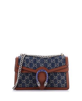 Small Dionysus Bag GG Denim | Macy's