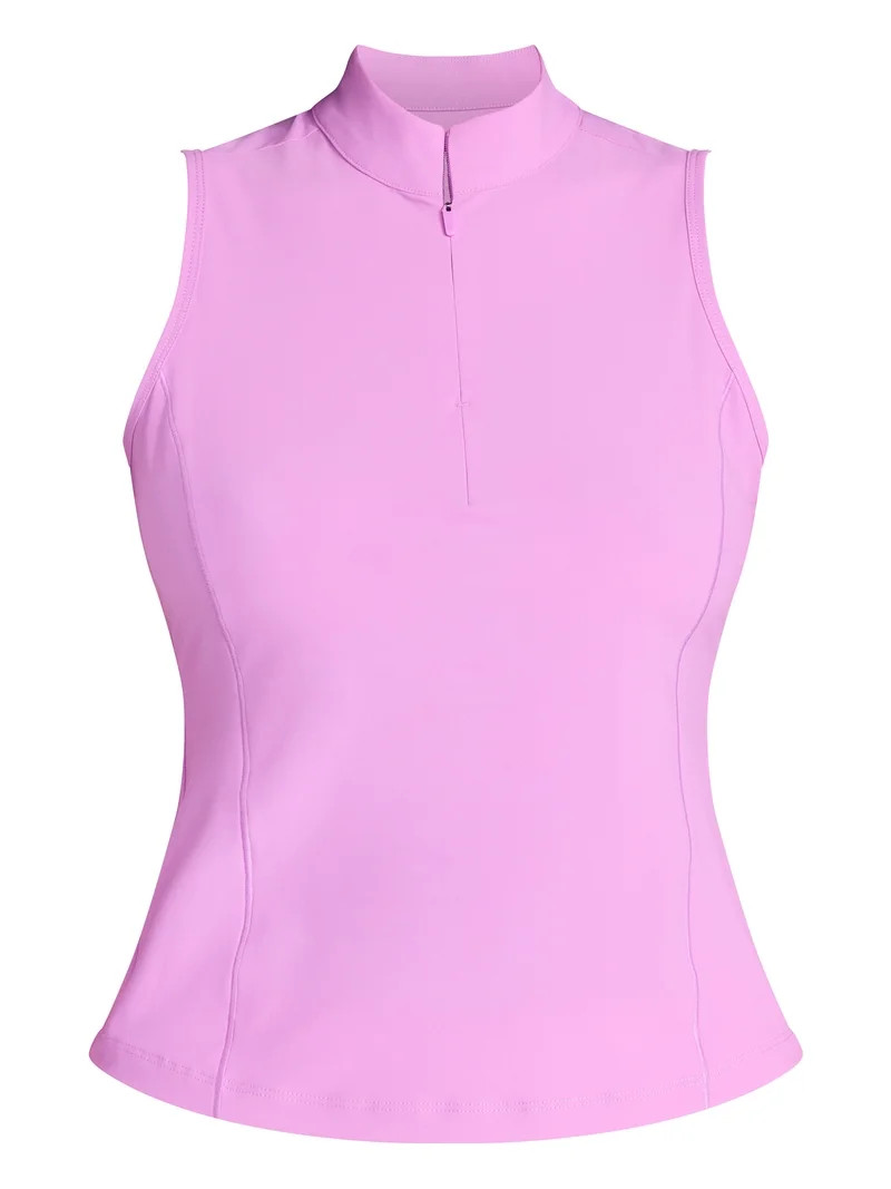 Avia Women's Tricot Half Zip Tank Top, Sizes XS-XXXL | Walmart (US)