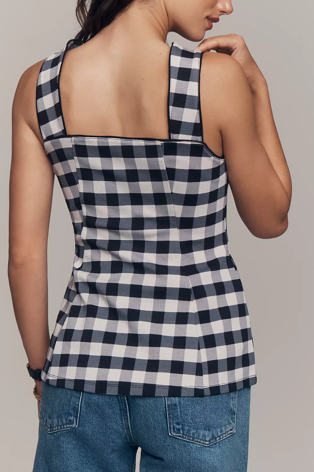 Maeve Square-Neck Button-Front Tank | Anthropologie (US)