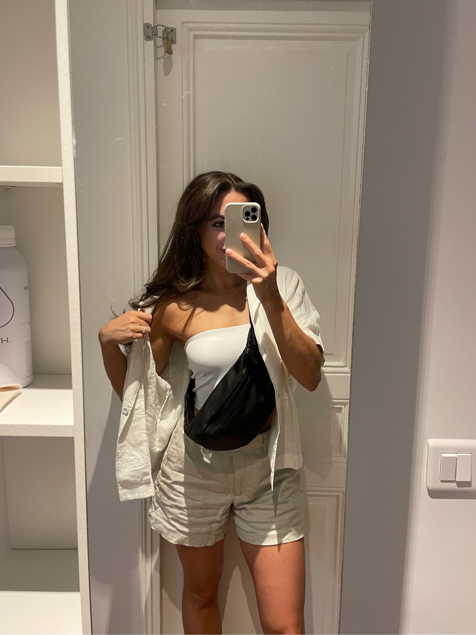 Shorts are Abercrombie size 26
Tube top size small
Linen shirt size medium
Chain necklaces are from Caitlyn Minimalist 

#LTKstyletip #LTKfindsunder100 #LTKtravel