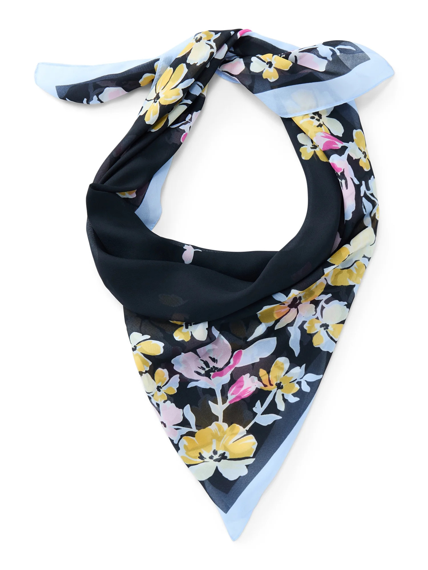 Time and Tru Women's Print Square Scarf | Walmart (US)
