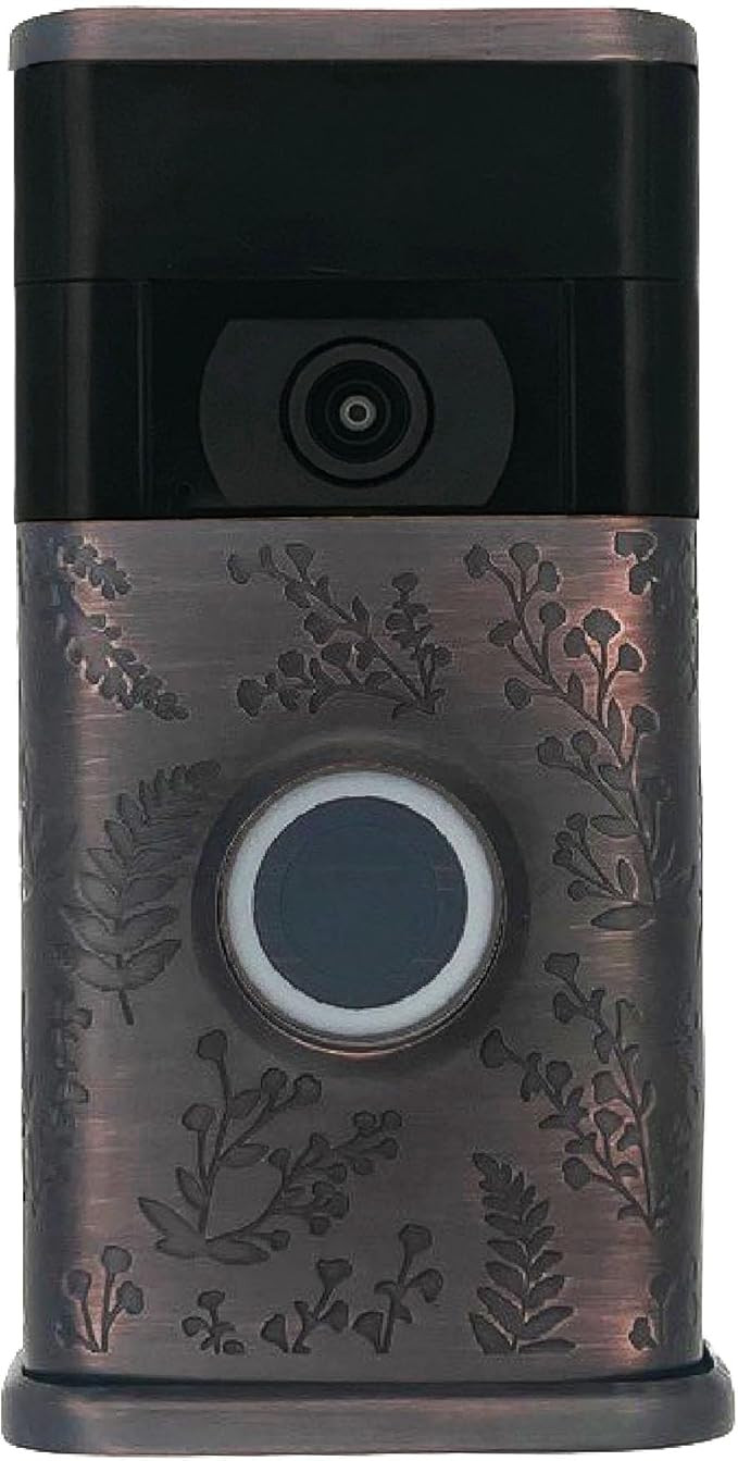 Wildflower Video Doorbell Cover (Ring 2nd Generation Compatible) (Oiled Bronze) | Amazon (US)
