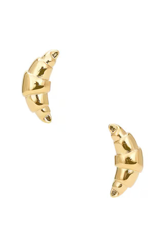 petit moments Croissant Earrings in Gold from Revolve.com | Revolve Clothing (Global)