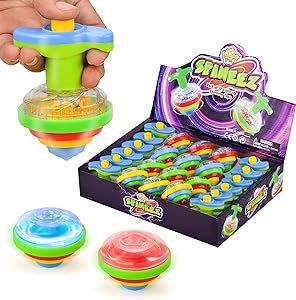 Ipidipi Toys UFO Light Up Spinner Tops - Spinning Light Up Toy Party Favor for Boys & Girls - Bir... | Amazon (US)