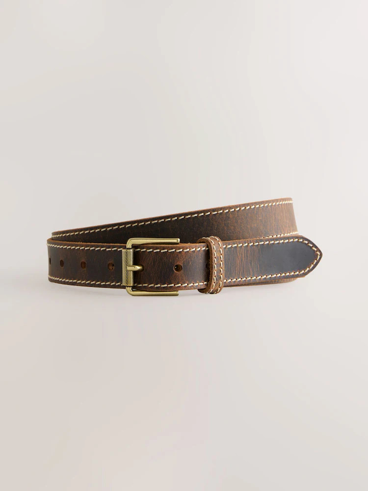 Brown Casual Leather Belt | Next US