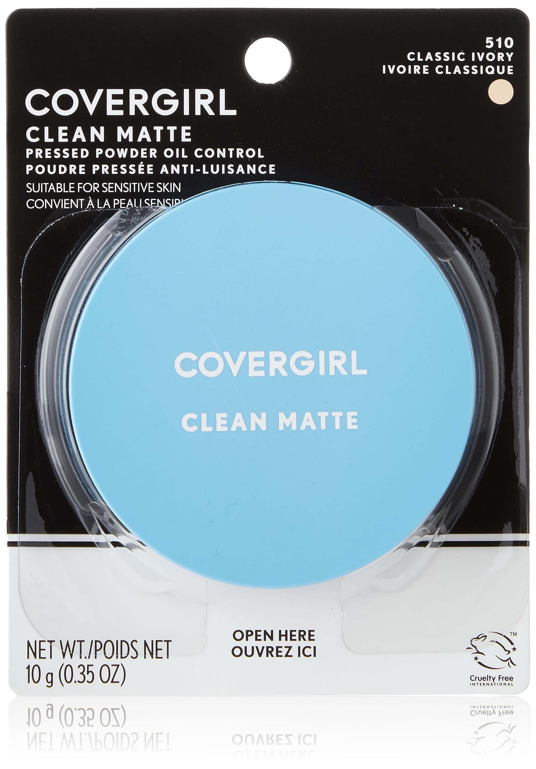 COVERGIRL Clean Matte Pressed Powder, Oil Control Powder, 1 container, .35 Fl Oz, Face Powder, Oi... | Amazon (US)