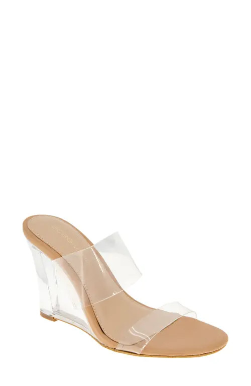bcbg Walina Lucite Wedge Sandal in Clear at Nordstrom, Size 8 | Nordstrom