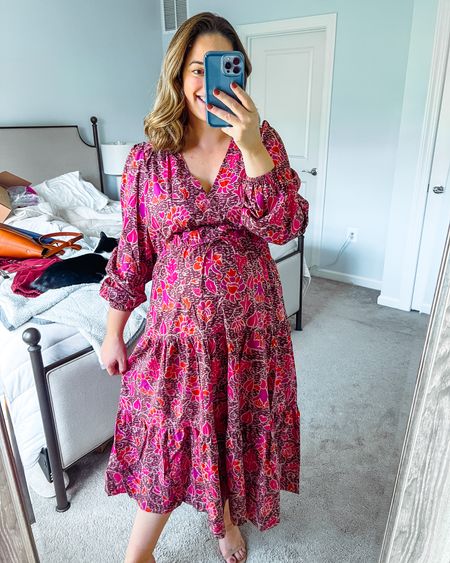 Use code KAITLYNJS10 for $10 off!

This floral dress is perfect for fall! The pattern is so pretty and it has so many fun details such as the balloon sleeves, tie waist, and buttons. This would also be a great option for a fall wedding or bridal/baby too! 

I am currently 28 weeks pregnant and sized up to a large for my bump. I probably would have been been fine in a medium tho! 

Pinterest style, style over 30, capsule wardrobe, outfit idea, outfit inspo, size 8, size 10, mom size, fall trends, outfit inspo, baby shower dress, Fall dress, Fall wedding, formal dress, black tie, wedding guest dress, bump friendly, midi dress, maxi dress #grandmillennial #coastalgrandmother #coastalstyle #preppy #momstyle #petitestyle #midsizestyle, maternity 



#LTKworkwear #LTKbump #LTKwedding