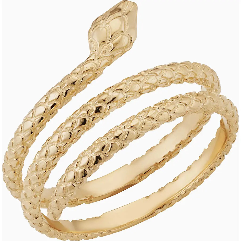 Oradina 14K Gold Snake Charmer Ring in Yellow Gold at Nordstrom, Size 7 | Nordstrom