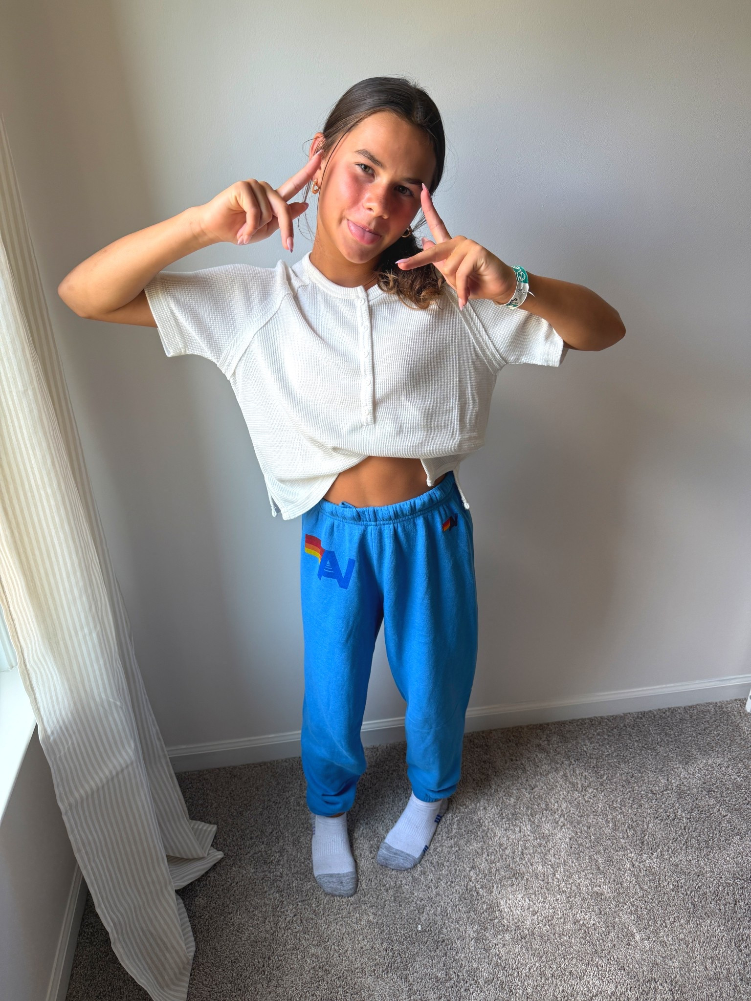 Last day of the aviator nation sale!  Also what tween girl isn’t living in sweatpants these days!

Size XS top
Size XS bottoms

Tween fashion
Tween influencer 
Tween clothingg

#LTKFindsUnder100 #LTKFamily #LTKKids