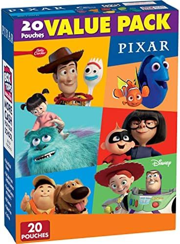 Disney Pixar Fruit Snacks, Value Pack, 0.8 oz, 20 ct | Amazon (US)