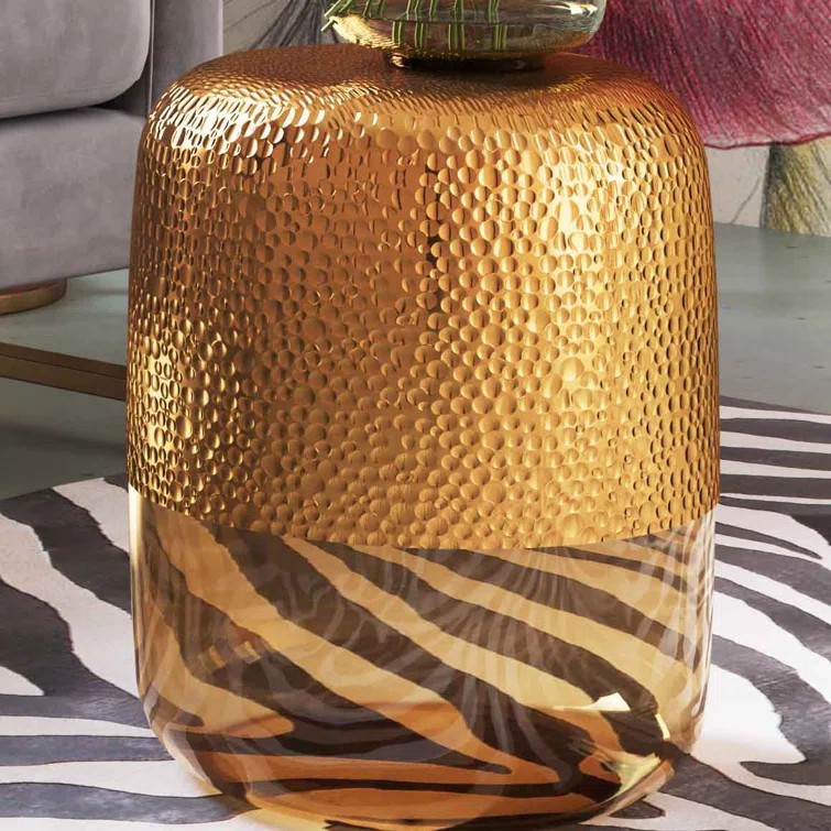 Crispin 17'' Tall Drum End Table | Wayfair Professional