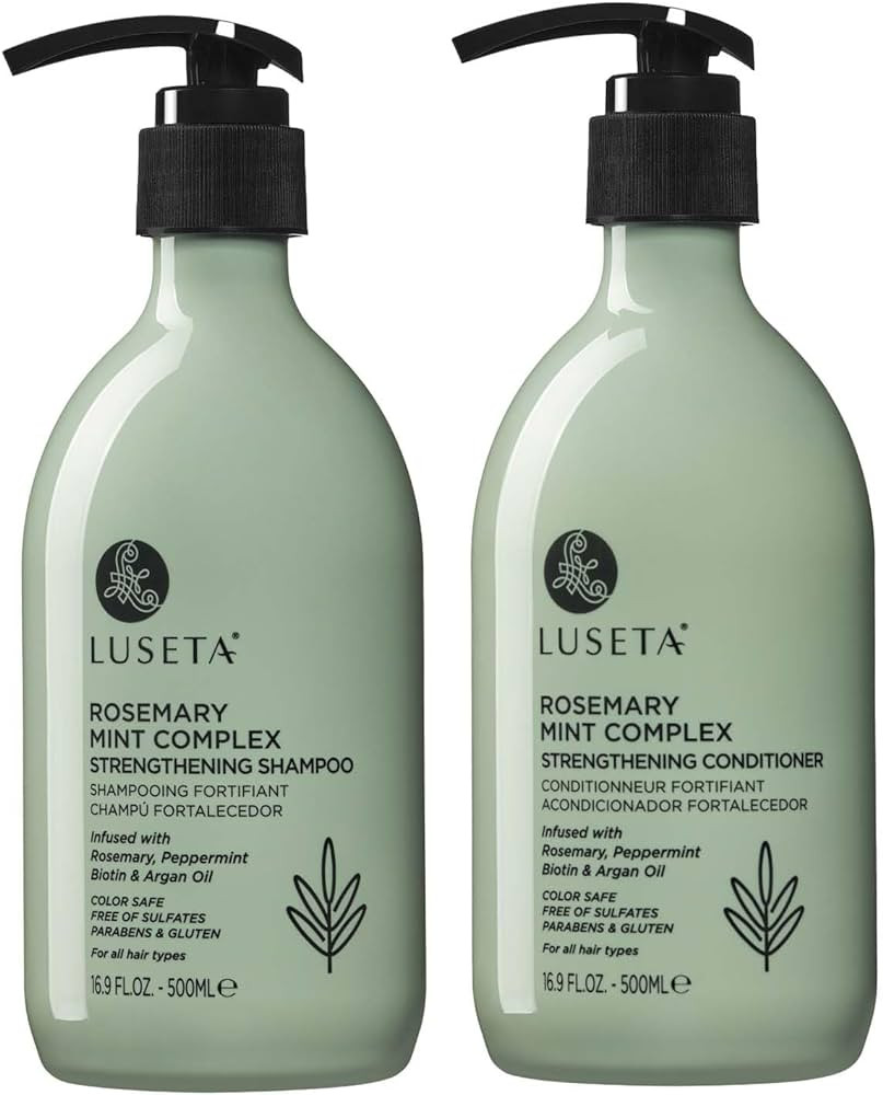 Luseta Rosemary Mint Strengthening Shampoo and Conditioner Provide Nourishment & Smoothness for T... | Amazon (US)