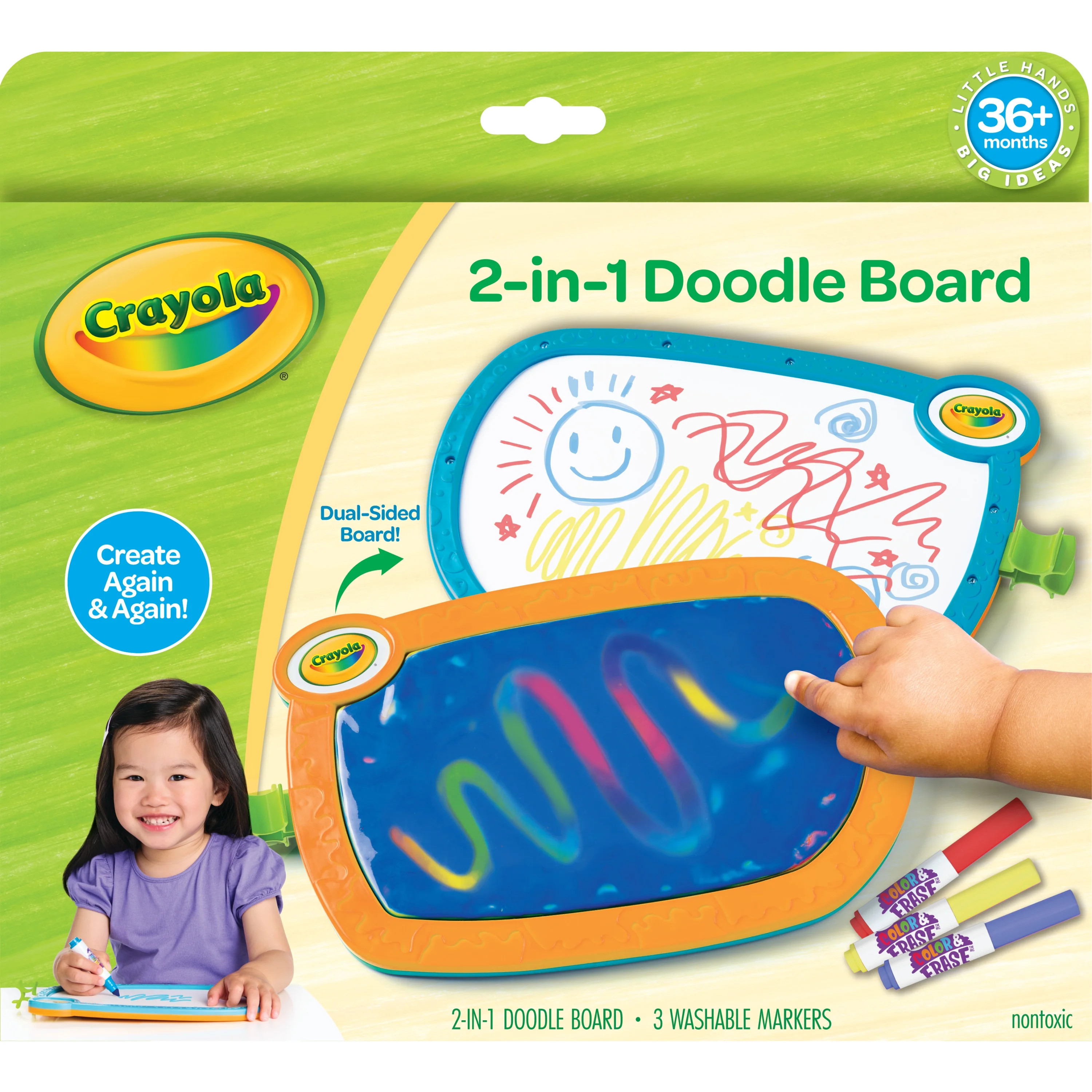 Crayola Double Doodle Board, Kids Travel Activity & Toddler Toy, Easter Basket Essential, Arts Su... | Walmart (US)