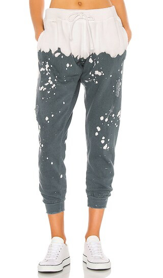 La Detresse Acid Wash Charcoal Sweatpant in Black. - size L (also in M, S) | Revolve Clothing (Global)