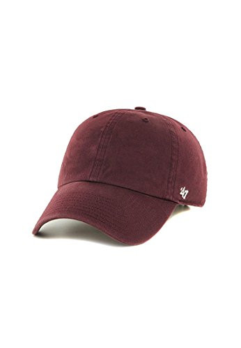 '47 Blank Classic Clean Up Cap, Adjustable Plain Baseball Hat for Men and Women – Maroon Red Cap | Amazon (US)