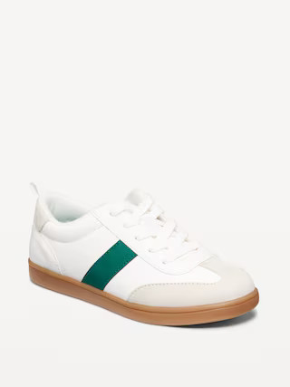 Faux-Leather Lace-Up Soccer Sneakers for Boys | Old Navy (US)