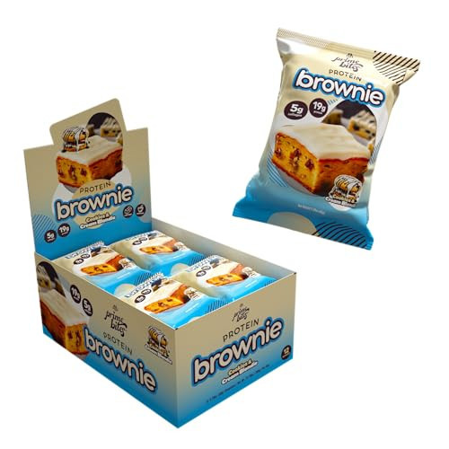 Prime Bites High Protein Brownie (12 Per Box, Cookies & Cream Blondie) - 19g of Protein, 5g of Collagen, Gluten Free, Low Sugar Treat, Delicious Protein Snack | Amazon (US)