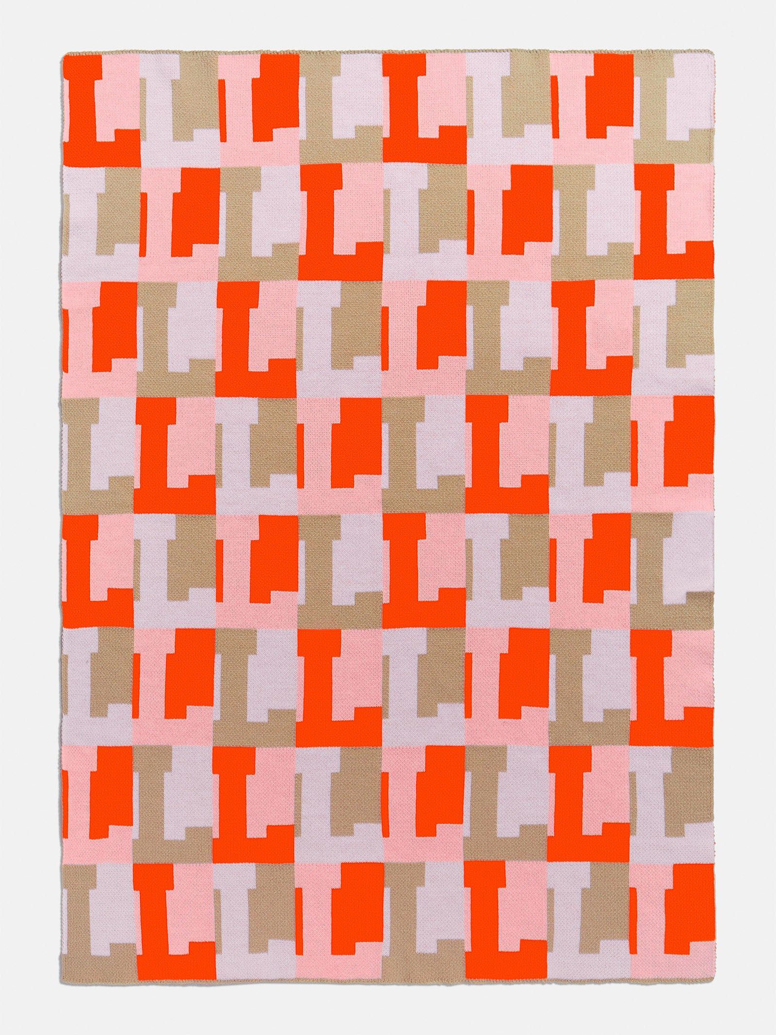 On Repeat Custom Blanket - Pink/Orange | BaubleBar (US)