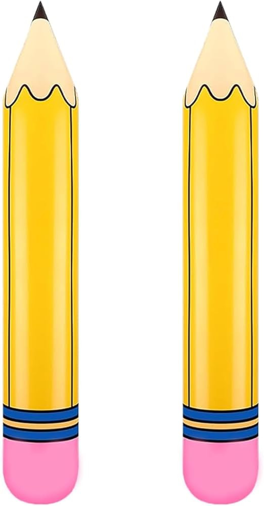 Totelux Large Pencil Balloons 27’’ Inflatable Pencil Back to School Decorations Giant Yellow ... | Amazon (US)