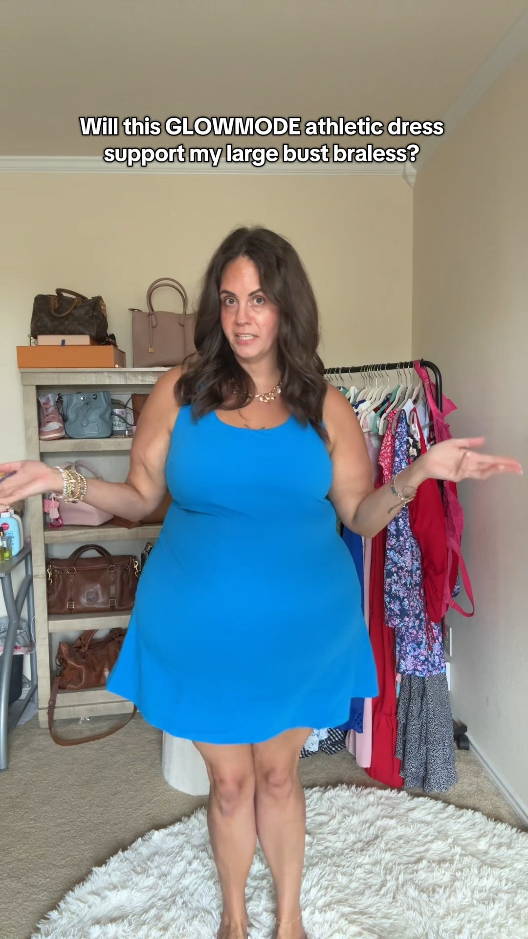 Will this GLOWMODE dress support my large bust?

#LTKPlusSize