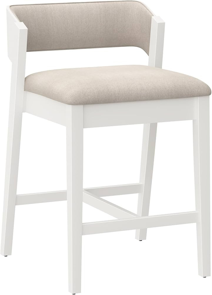 Hillsdale Dresden Wood Stool, White | Amazon (US)