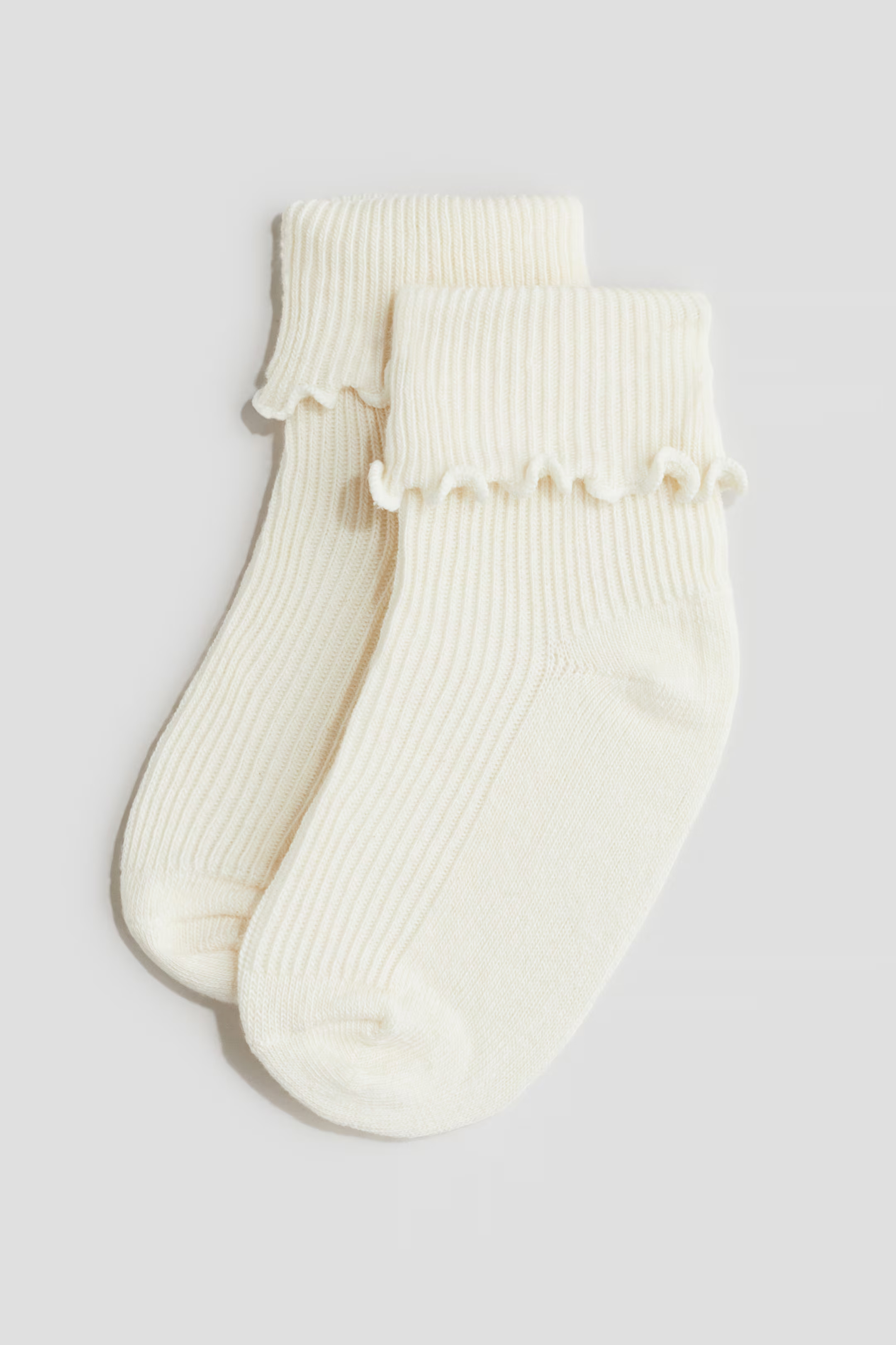 3-pack Socks with Overlocked Foldover Cuffs - Taupe/gray - Kids | H&M US | H&M (US + CA)